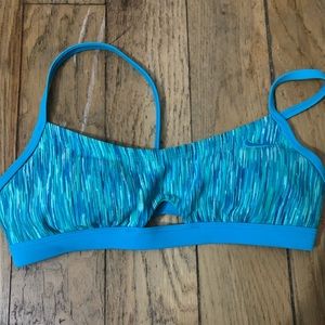 Nike blue swim top